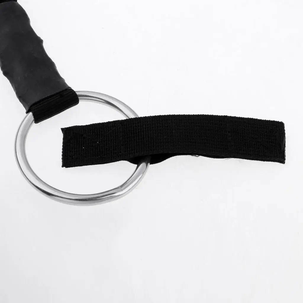 Emergency Survival Safety Lanyard Shock Absorbing Rope with Steel Carabineer for Climbing Construction Use