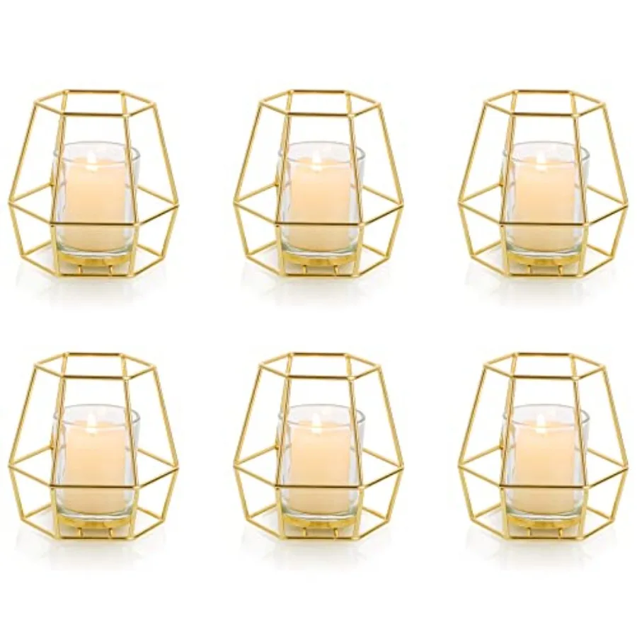 

Pillar Candle Holder Candle Holders for Pillar Candles Geometric Tealight Candle Holder Metal Candle Stand Table Centerpiece fo
