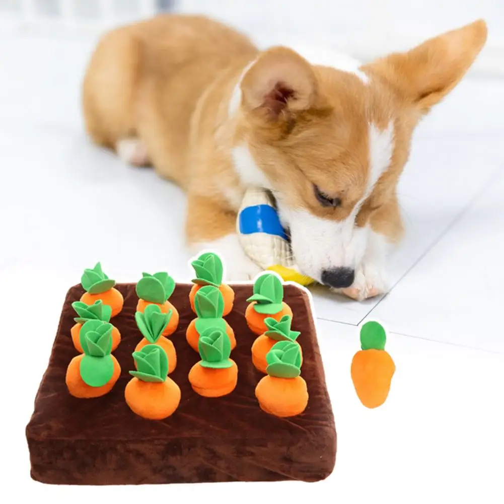 Relieve Stress Lightweight Carrot Appearance Pet Sniffing Toy Puppies Supplies