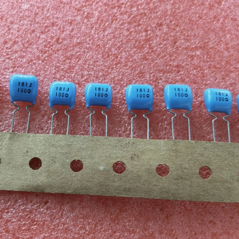 

10PCS film capacitor 180pf 100v 0.00018uf 100v 181J 100v p=5mm