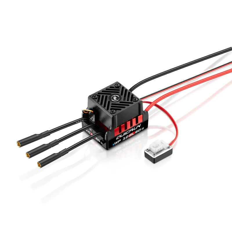 Hobbywing QuicRun WP 10BL60 G2 brushless waterproof ESC applied to 1/10 road vehicles, off-road vehicles, and short haul trucks