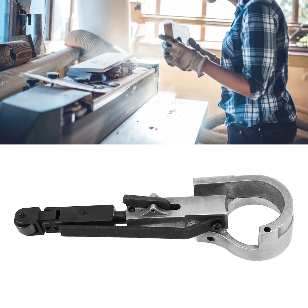 Durable Steel Belt Sander Bracket 10mm Shaft ABS Handle Belt Sander Adapter Sand Belt Machine Bracket Workshop