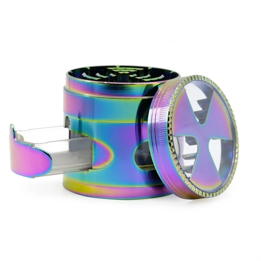 Large Tobacco Accessories Grinder Rainbow Color Beautiful Gift