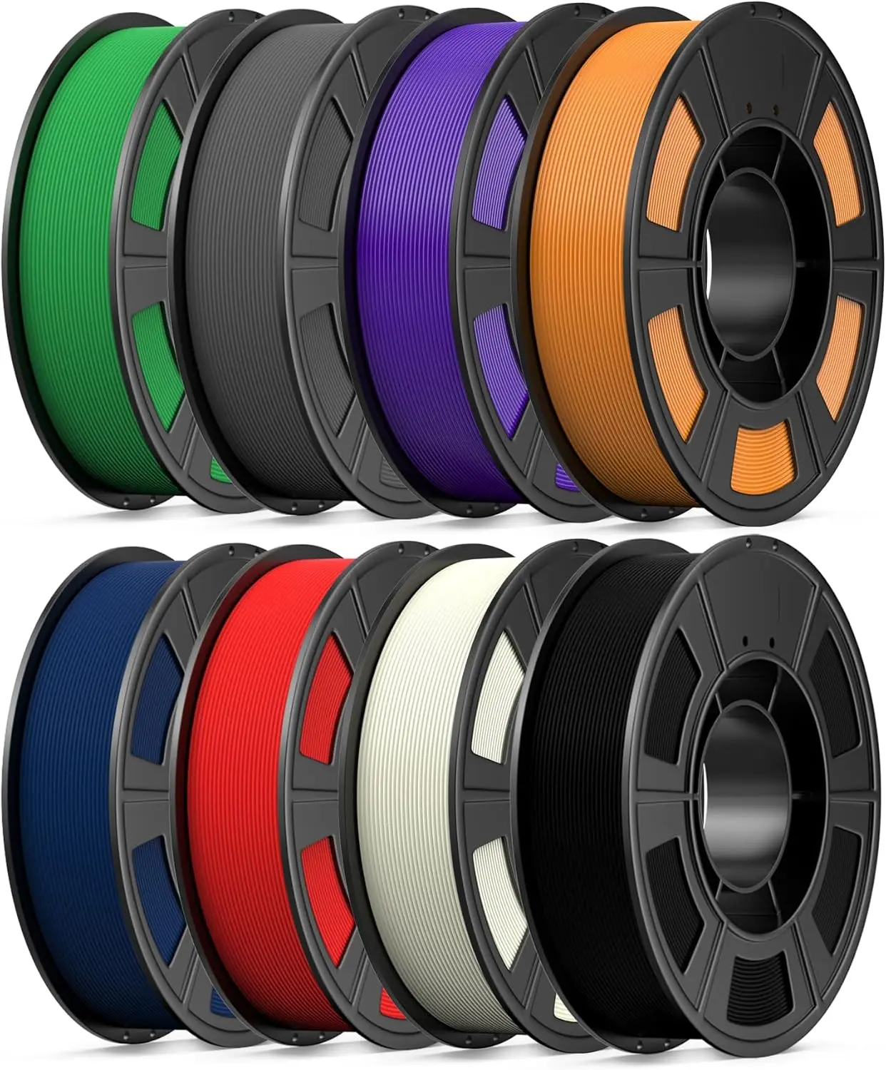 

Набор из 8 цветов PLA+ филамента для 3D-принтера, разноцветный, 1,75 мм, вакуумная упаковка, катушка 0,25 кг, 8 штук в ассортименте