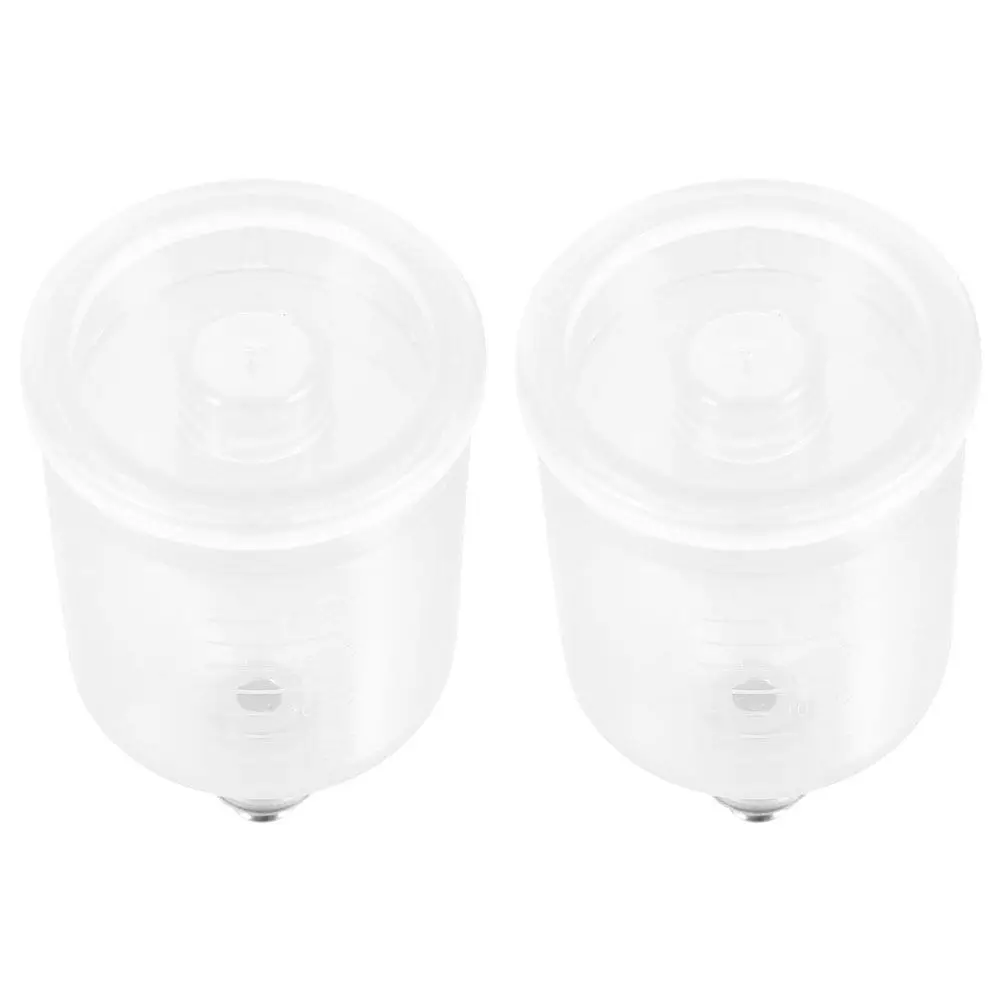 

2 шт. сменных стаканчиков для аэрографа, легкие портативные емкости для распыления краски для художественных работ и промышленного нанесения покрытий, обеспечивающие равномерное распределение краски