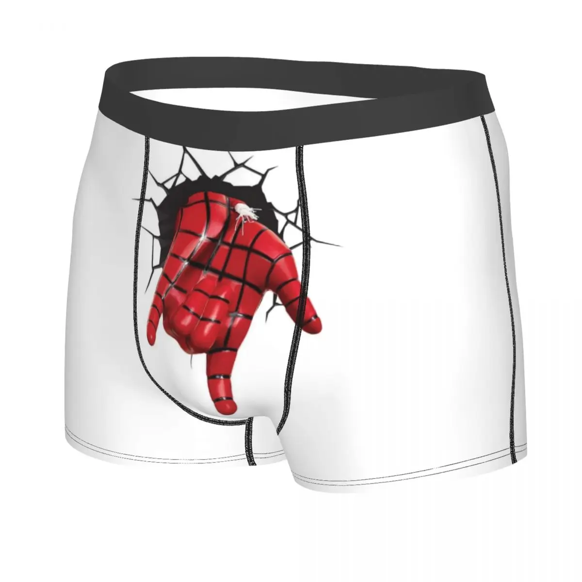 Spiderman Underwear Male Print Customized Spider Man Boxer Briefs Shorts Panties Breathable Underpants