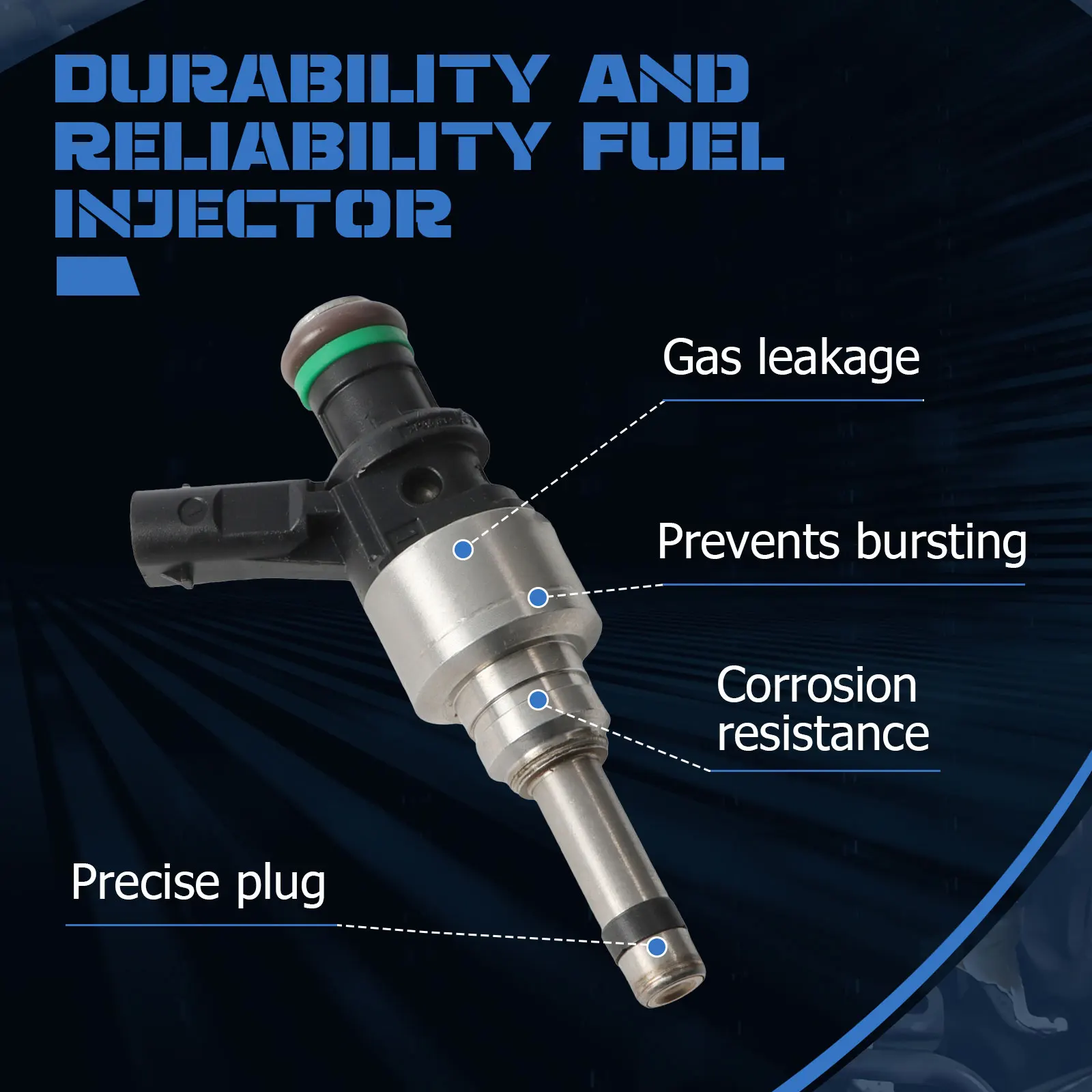 1pc Fuel Injector Fits For 2009-2016 Audi A4 A5 A6 A8 Q5 Q7 VW Touareg 3.0T V6 06E906036AL 06E906036AJ 06E906036AC 06E906036P
