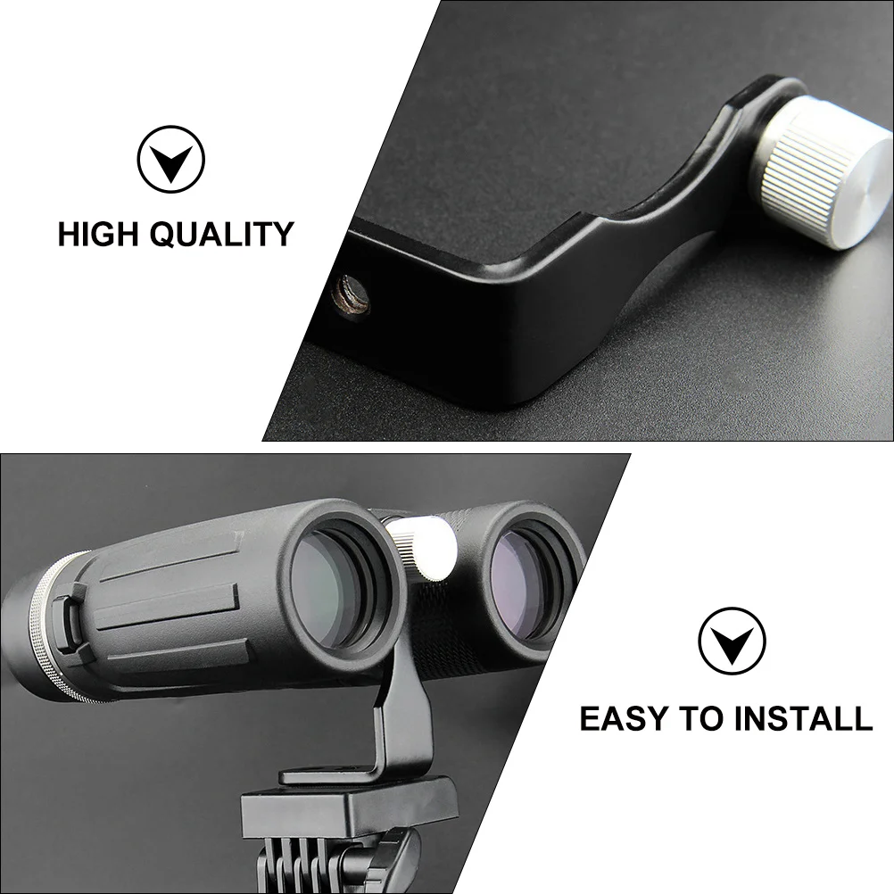 

Binocular Tripod L-Shaped Aluminum Iron Stable Mount For Heavy Duty Viewing Aluminum Tripod Adapter Reusable Easy Install