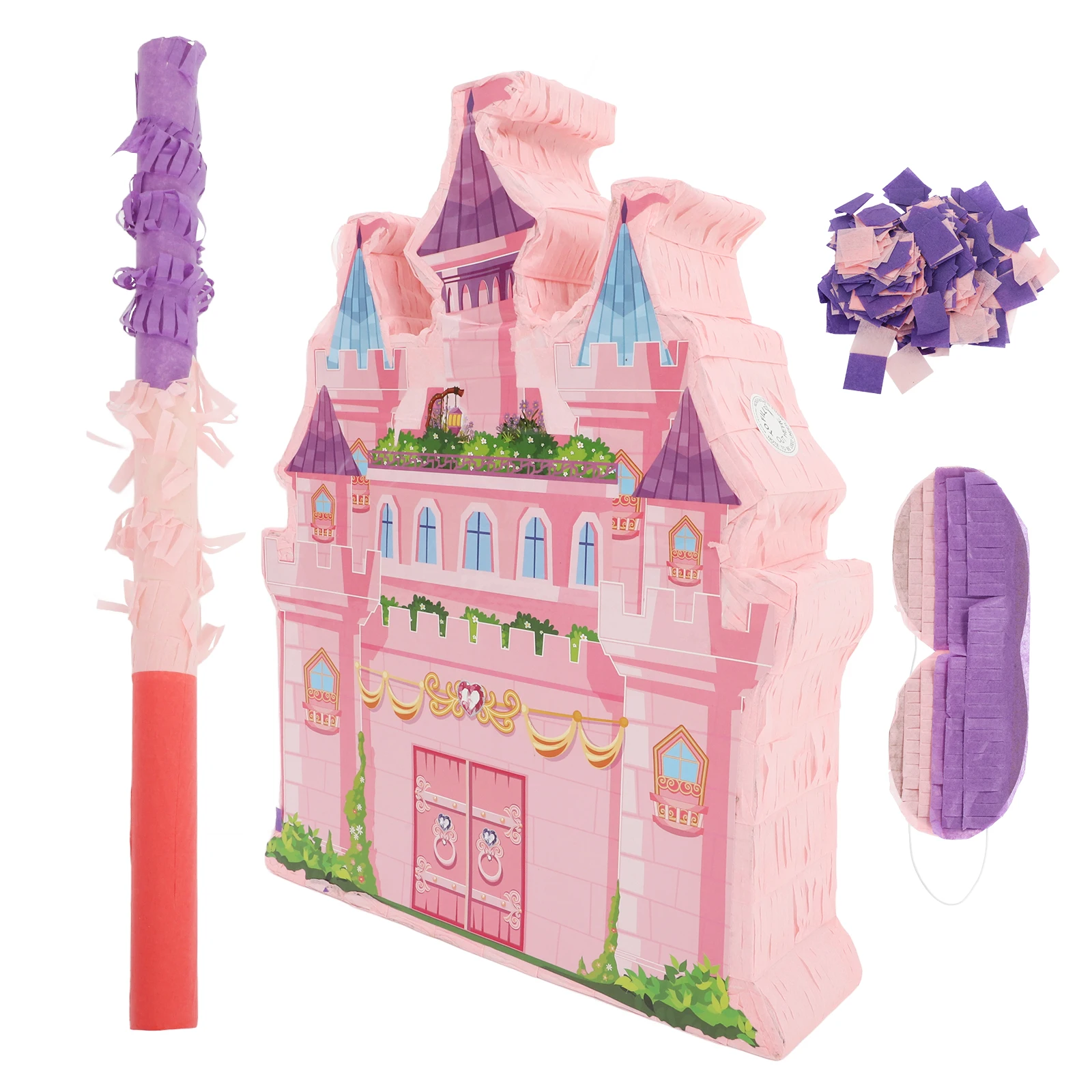 

1 set Princess Castle Pinata Pink Birthday Party Decorations Girls Toy Paper Candy Container Kids Celebration Sweet Memories