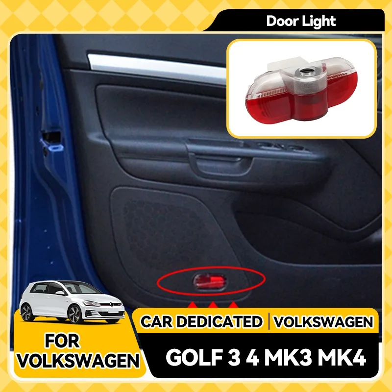 

Накладка на багажник, светодиодная дверь автомобиля, проектор с логотипом призрачного теневого света, аксессуары для VW Golf 3 4 Mk3 Mk4 Jetta Touran Caddy Polo Sh