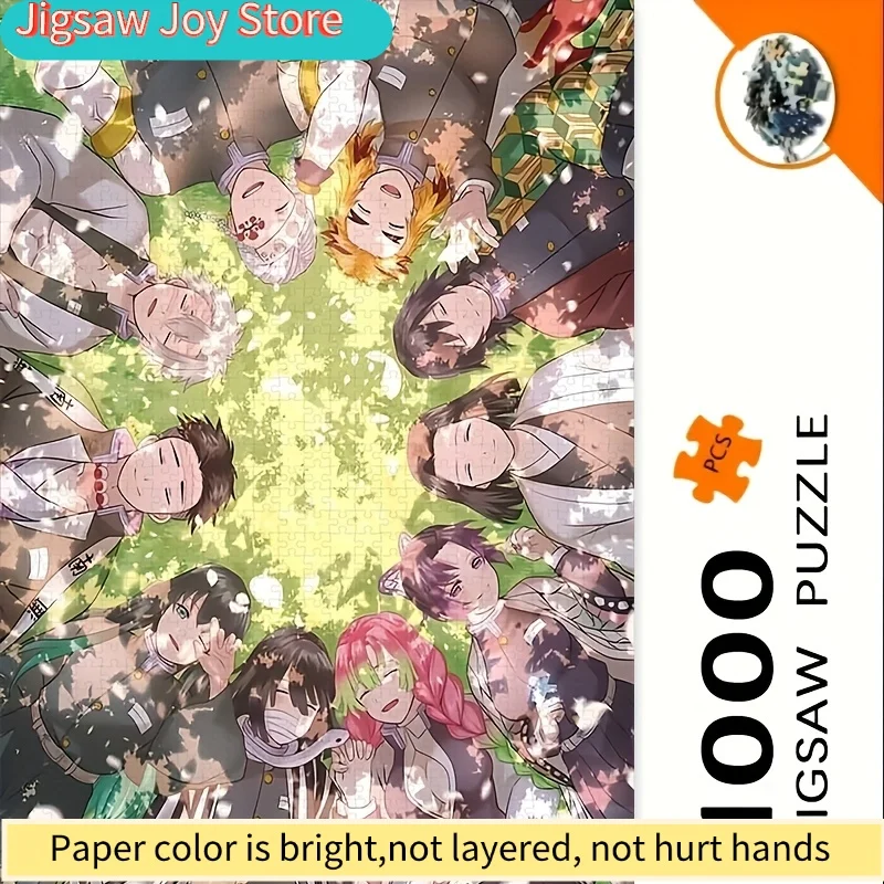 

Карточный пазл на тему аниме, игра-головоломка для взрослых, подарок для семейного интерактивного досуга, на Хэллоуин, День Благодарения, Праздник Порта