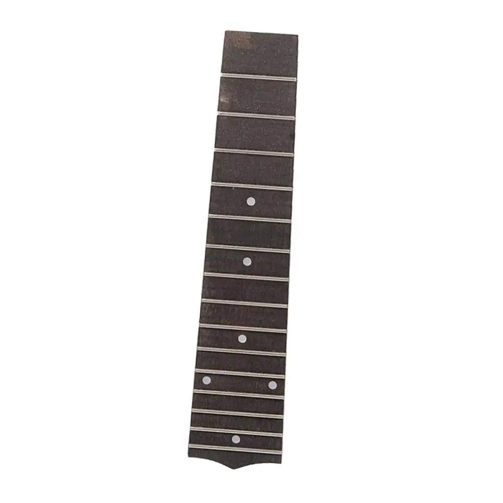 Rosewood 15 Frets Ukulele Fretboard Luthier Tool Replacement Accessory 8.46x1.38x1.89inch