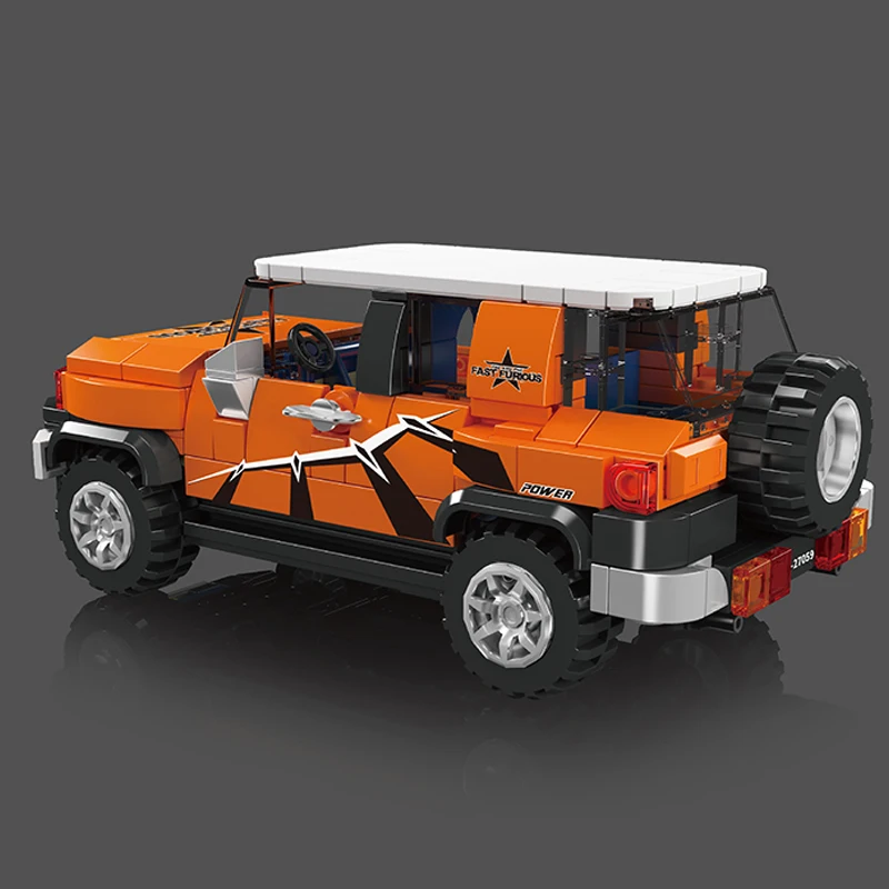 Racers Speed Champions MOC FJ Cruiser Jeep Sport Racing Car Model 414PCS Building Blocks Brick Puzzle Toys for Children Gift