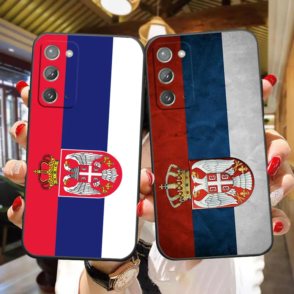 

Flag Of Serbia Phone Case For Samsung Galaxy NOTE 20 10 9 8 ULTRA LITE A14 A11 10 A10S A10E A9 A04 A04E A03S A02 A02S Case Shell