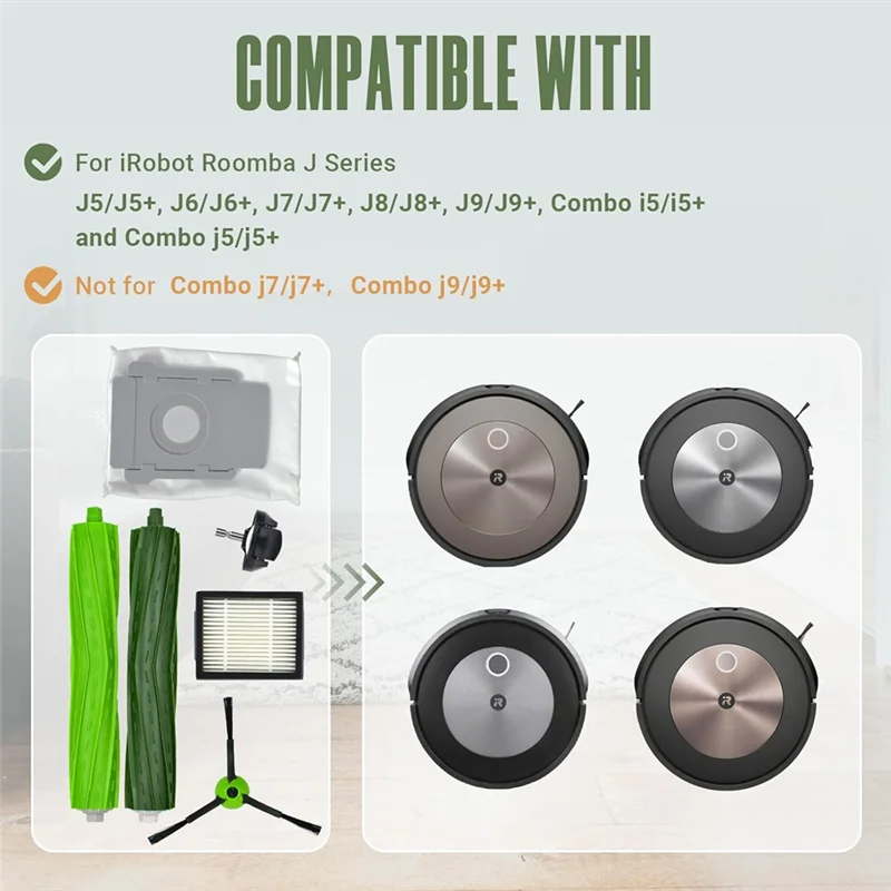 ABJY-Replacement Vacuum Cleaner Brush For Irobotroomba I6+ I7 I7+ I8 I8 I8+ J7/Plus E5 E6 E7 I E & J Series Accessory