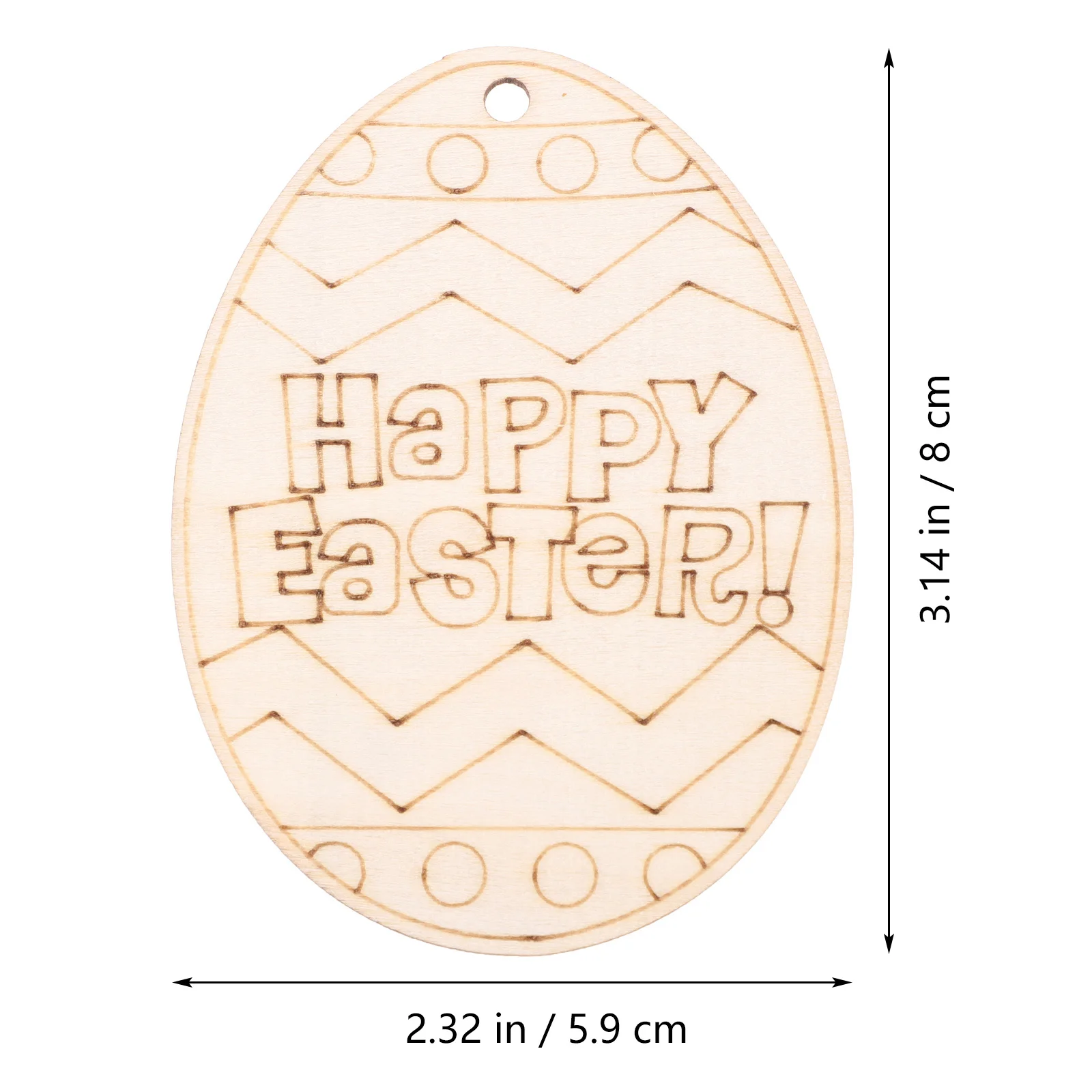 

48pcs Blank Egg Cutout Unfinished Wooden Slices For Diy Crafts Decorations Easter Festival Handmade Ornaments Hanging Tags Wood