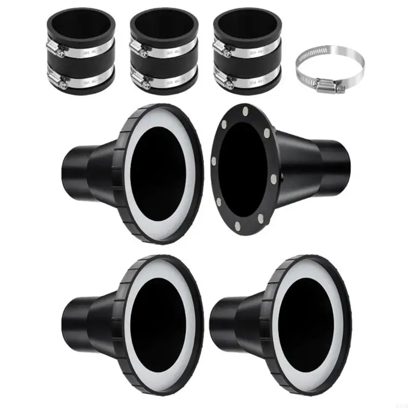 8PCS Strong Dust Collection Joiners Straightforward Installation On 4Inch Hoses For Planers Cutting Tables And Workshop Devices