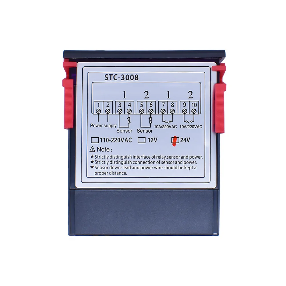 STC 3008 Digital Dual Control Temperature Controller Switch