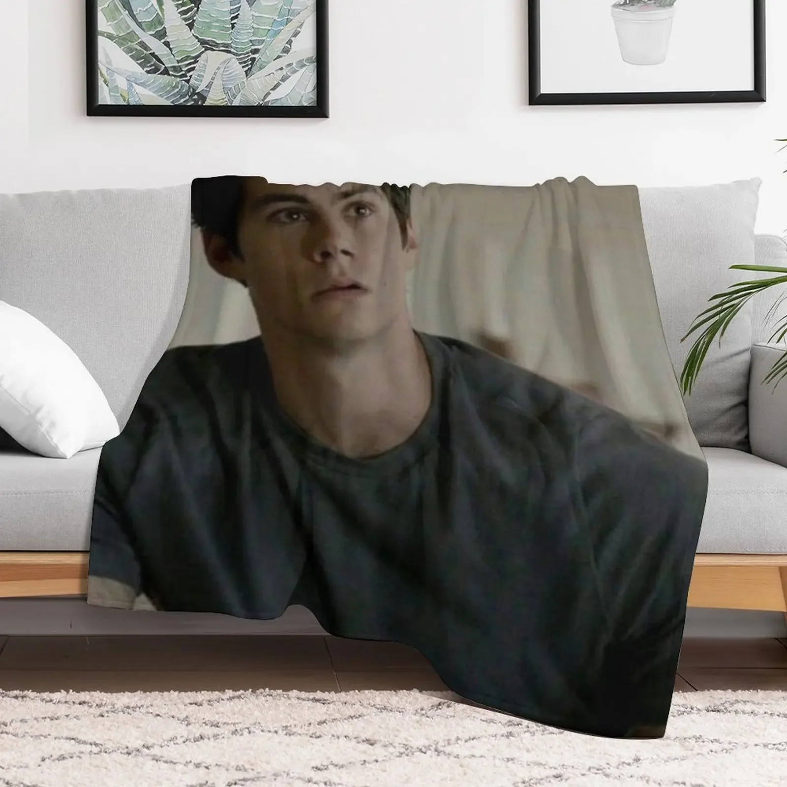 Stiles Stilinski Throw Blanket Hairy Beach Furry Comforter Blankets