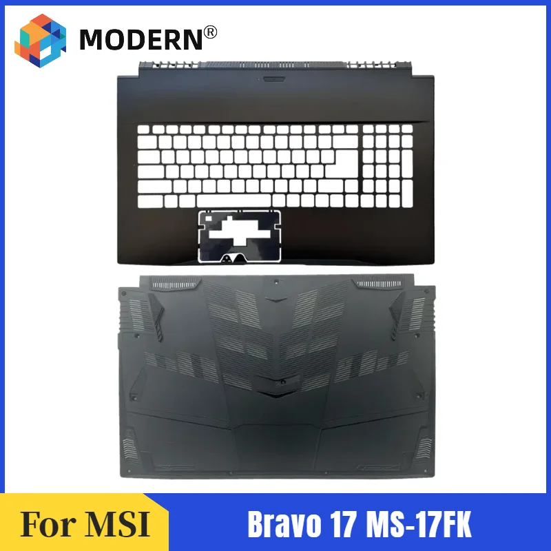 New For MSI Bravo 17 MS-17FK Laptop Upper Case Palmrest Cover /Bottom Base Cover Lower Case