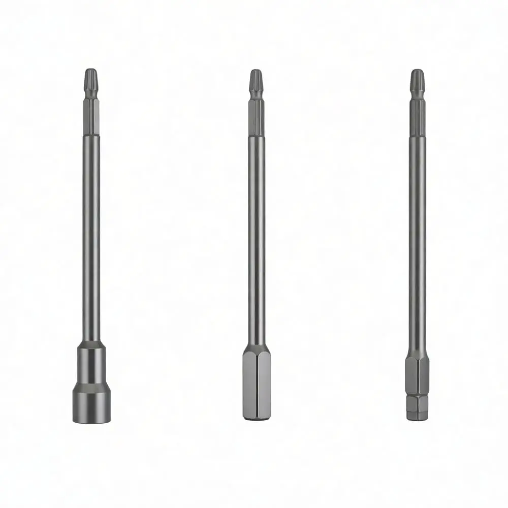 150mm Long Magnetic Socket Adapter For Fuxin Power Drill Bit Extension Tool Steel Chrome Plated Impact Driver Tool