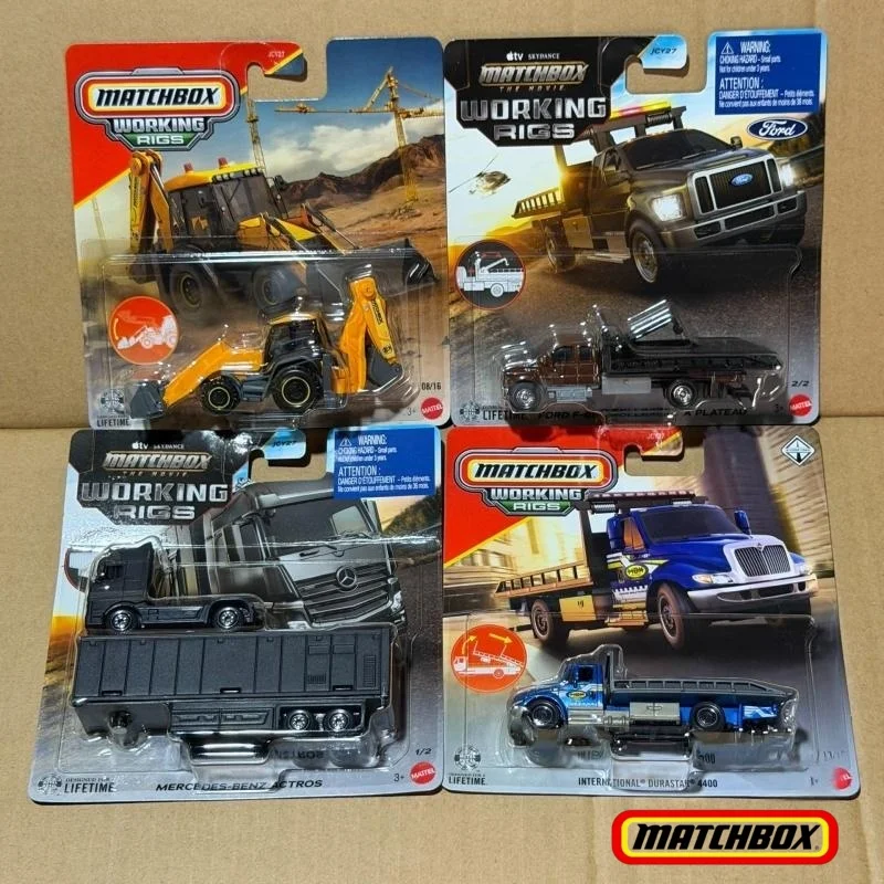 New Original Matchbox JCY27-J 1:64 Mercedes-Benz Ford F-65 Model Diecast Trucks Collect Cars Toys Holiday Gifts