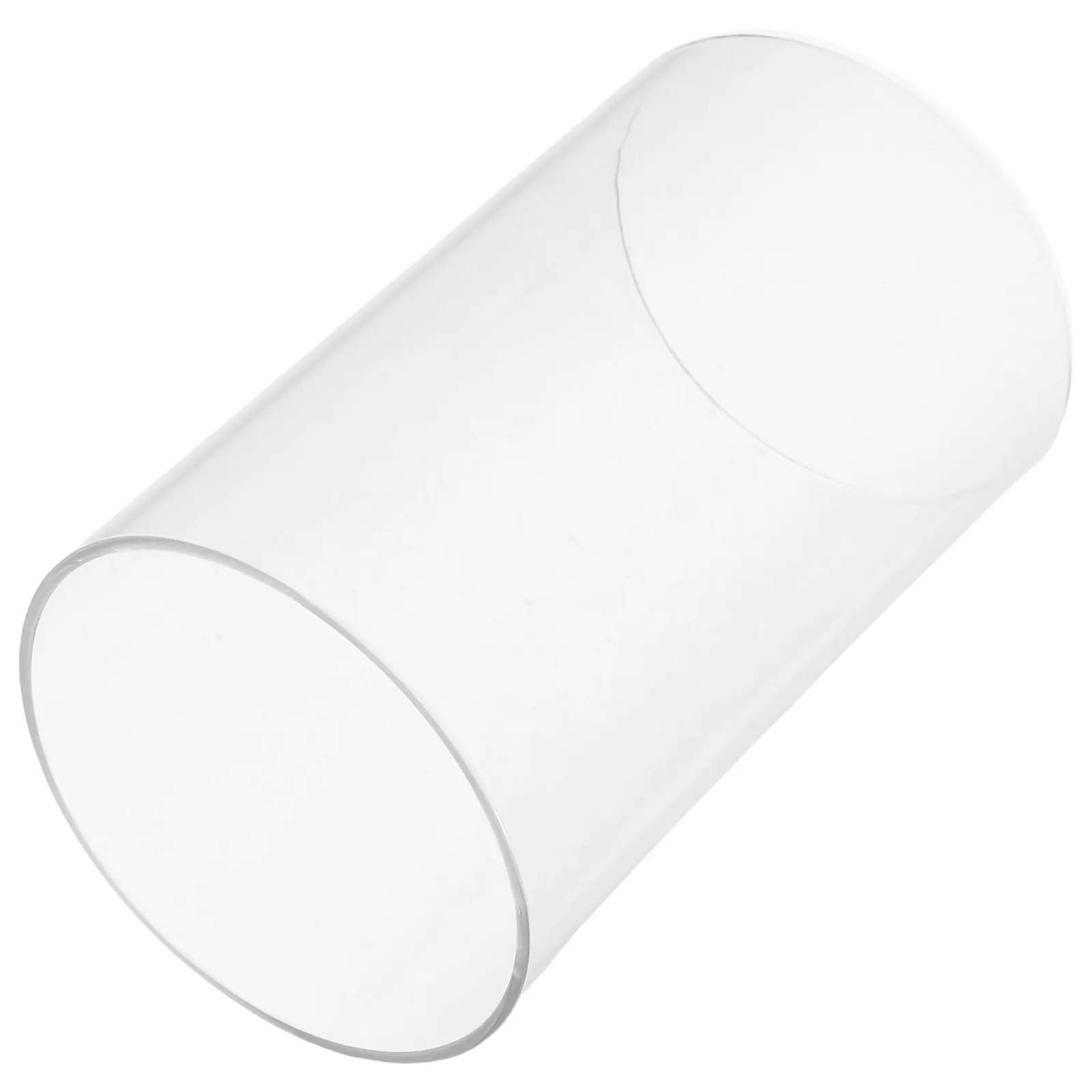 Clear Glass Hurricane Candle Holder Shade Cylinder Sleeve for Wedding Decor – Transparent Chimney Cover