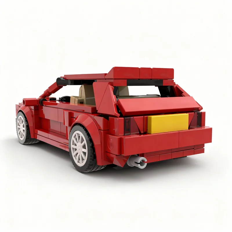 379pcs MOC City Champions Lancia Delta Integrale Evoluzione II Model Building Blocks Architecture Christmas Gift Toy Art 3D Idea