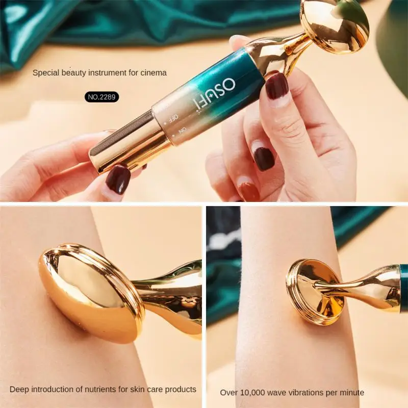 Introduction Instrument Ultrasonic Improve Blood Circulation Waterproof High Frequency Vibration Massage Face Massager