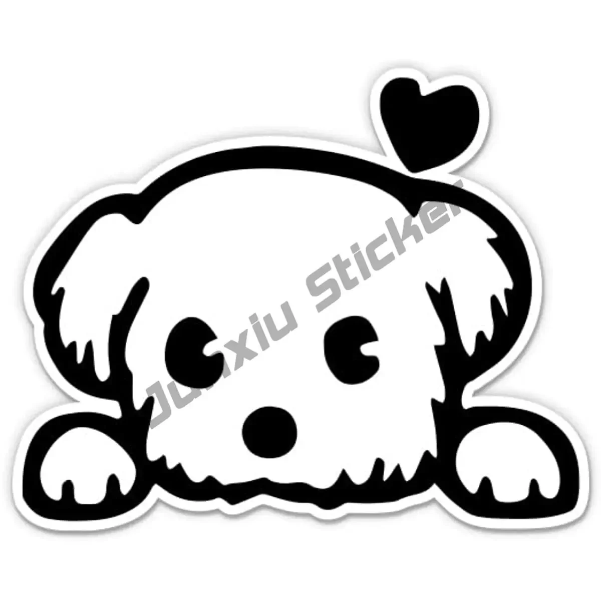 3D Maltese Dog Stickers Cute Maltese Dog Stickers for Walls Refrigerators Toilets Maltese Stickers In Retail Packaging decal