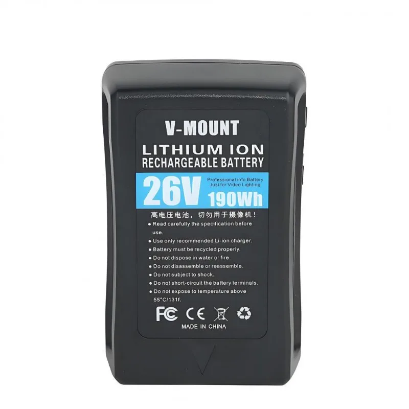 3pcs BP-190W 7300mah Battery 26V Port Battery for Nanlite and Aputure High-Brightness Forza500 Fill Light