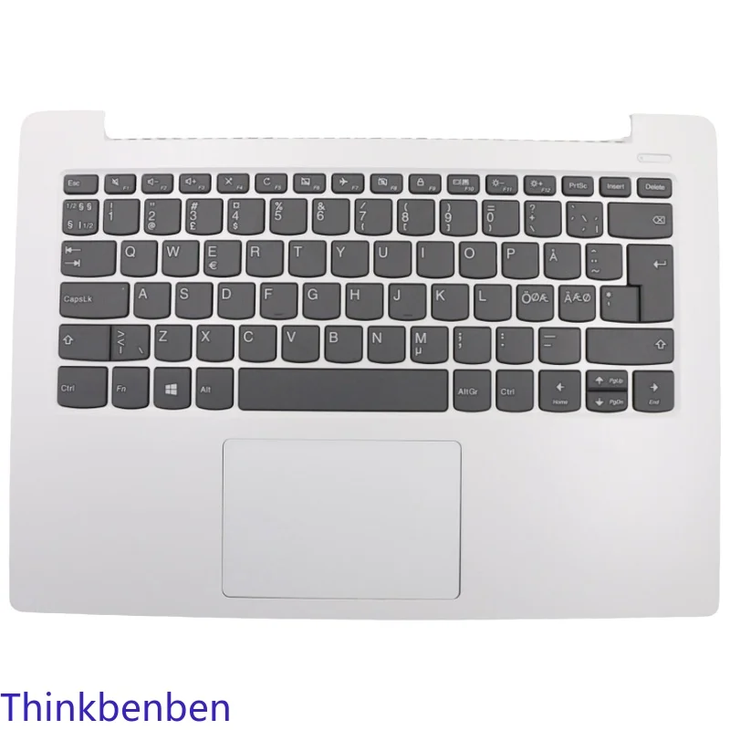 NDC Nordic White Keyboard Upper Case Palmrest Shell Cover For Lenovo Ideapad 330S 14 14IKB 14AST 5CB0R07697