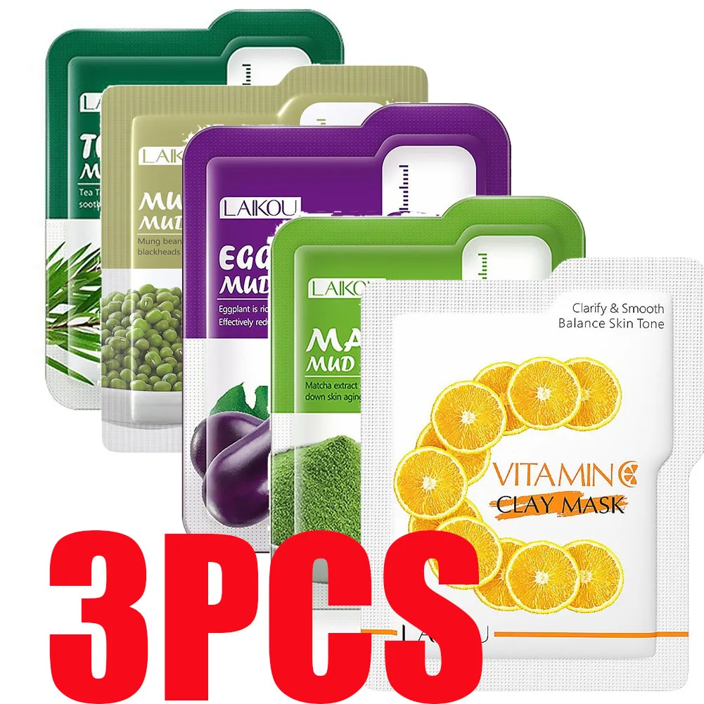 

Набор из 3 масок LAIKOU с витамином С для сияния кожи: увлажняющие, укрепляющие, питательные маски для лица, уход за кожей лица