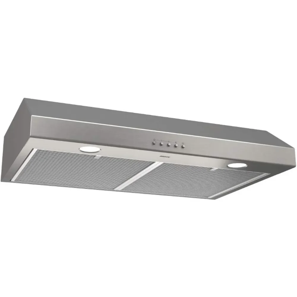 Three-Speed Glacier Under-Cabinet Range Hood with LED Lights ADA Capable, 1.5 Sones