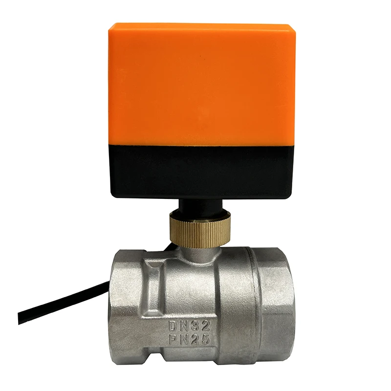 1/2 "1/2" 1 "1-1/4" 2 ''motorisierter 2-Wege-Edelstahl-Kugelhahn 3/4 V 12V 24V 3-Draht 2-Steuer-Kugelhahn für Wasser – Detail 8