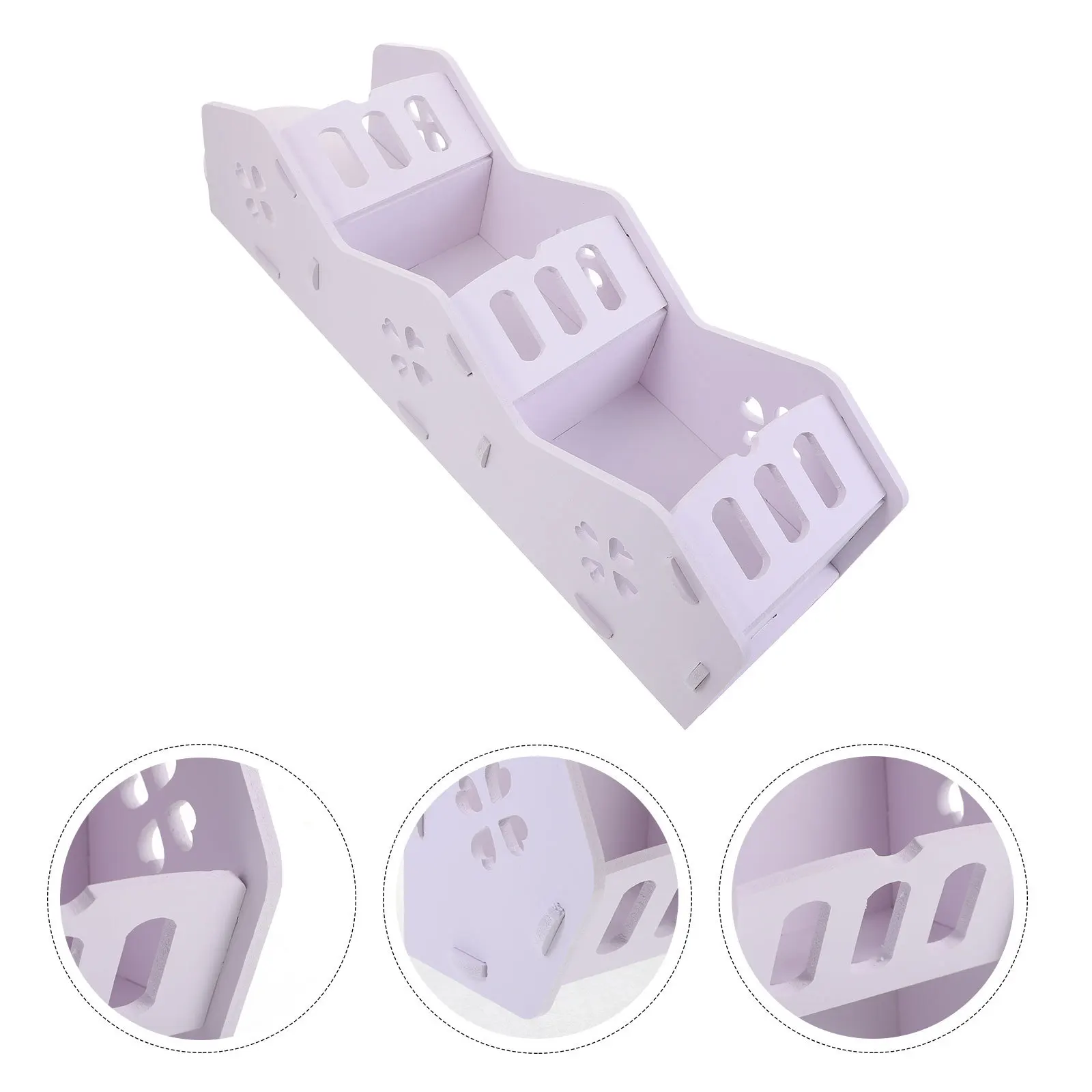 

Plastic Three Compartments Mobile Phone Storage Box Hanging Wall Rack Scratch Proof Remote Control Holder for Living