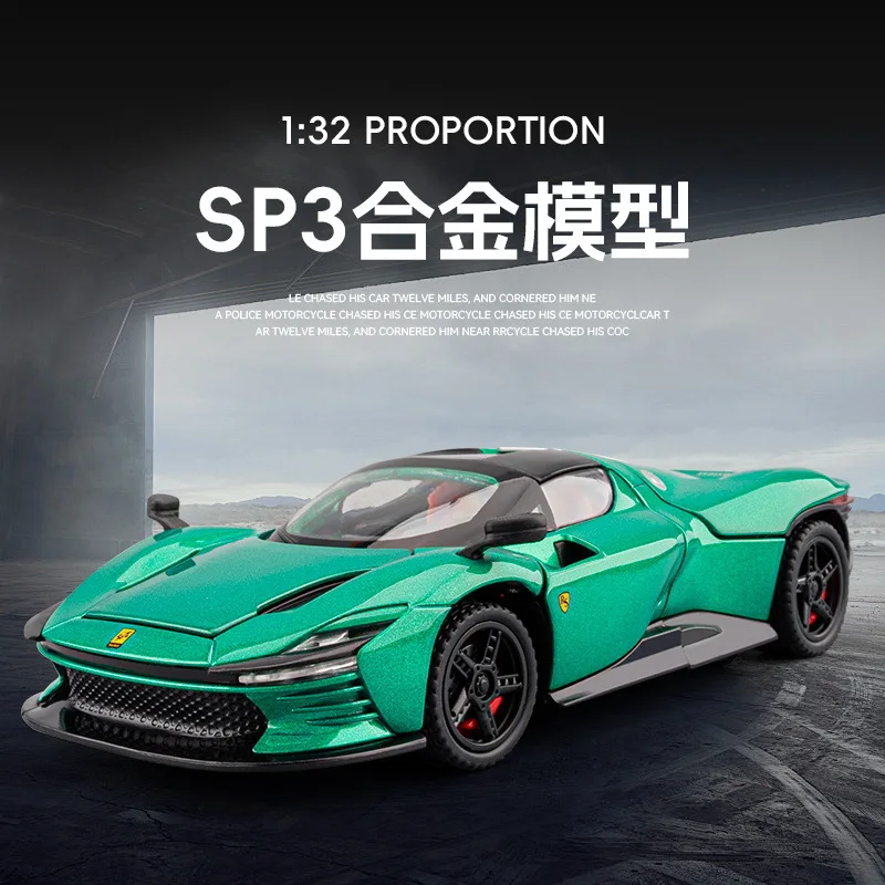 1:32 SP3 Legering Diecast Automodel Speelgoed Simulatie Limousine Trek Geluid Licht Geavanceerd Decoratief Speelgoed voor Jongen