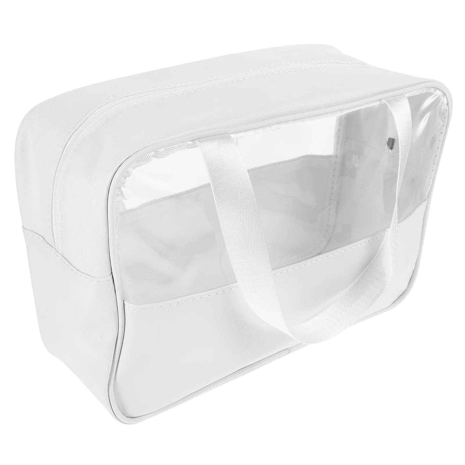 

Large Capacity Splashproof Toiletry Bag for Women Portable Makeup Organizer Pouch Travel Bag Patchwork Handheld Style