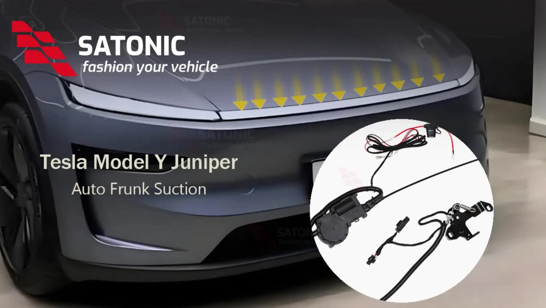 SATONIC V2 Auto Frunk Closer for Tesla Model 3 Y S X
