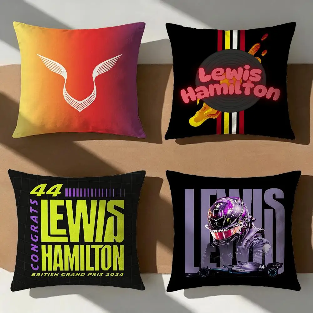 Racer Lewis Hamilton Cushion Cover Pillow Cover Nordic Minimalist Throw DoubleSided Print Cushion Case for Sofa Bedroom Decor