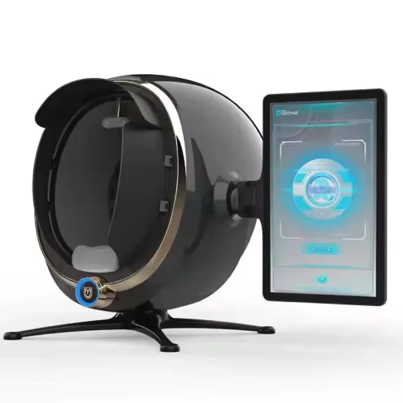 المحمولة ثلاثية الأبعاد الرقمية الوجه حب الشباب الأسود رئيس التصبغ التجاعيد الرطوبة المسام تحليل جهاز تجميل الوجه المسح الجلد تحليل #3