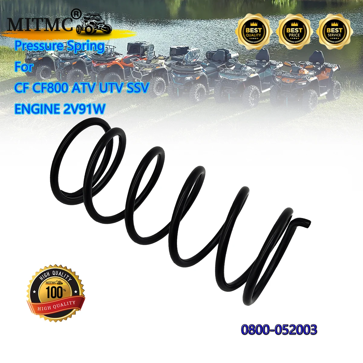 

High Quality Pressure Spring For CF 800 CF800UU-A CF800AU-2B CF800ATR CF800UTR ATV UTV SSV Driven Pulley 0800-052003