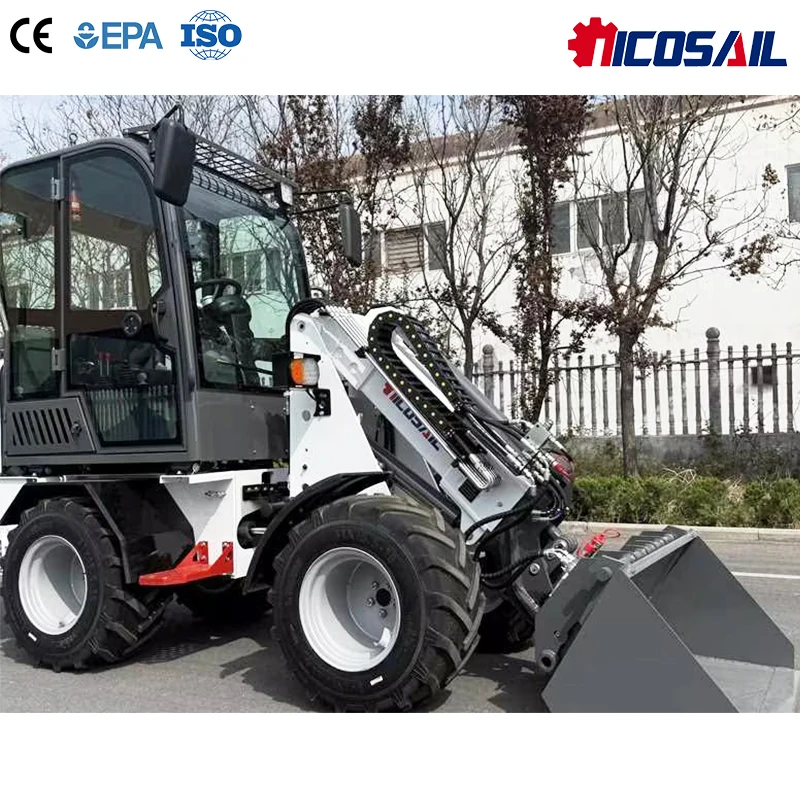 

Custom Telescopic Loader with 42L/min Hydraulic Flow for Efficient Attachment Operation