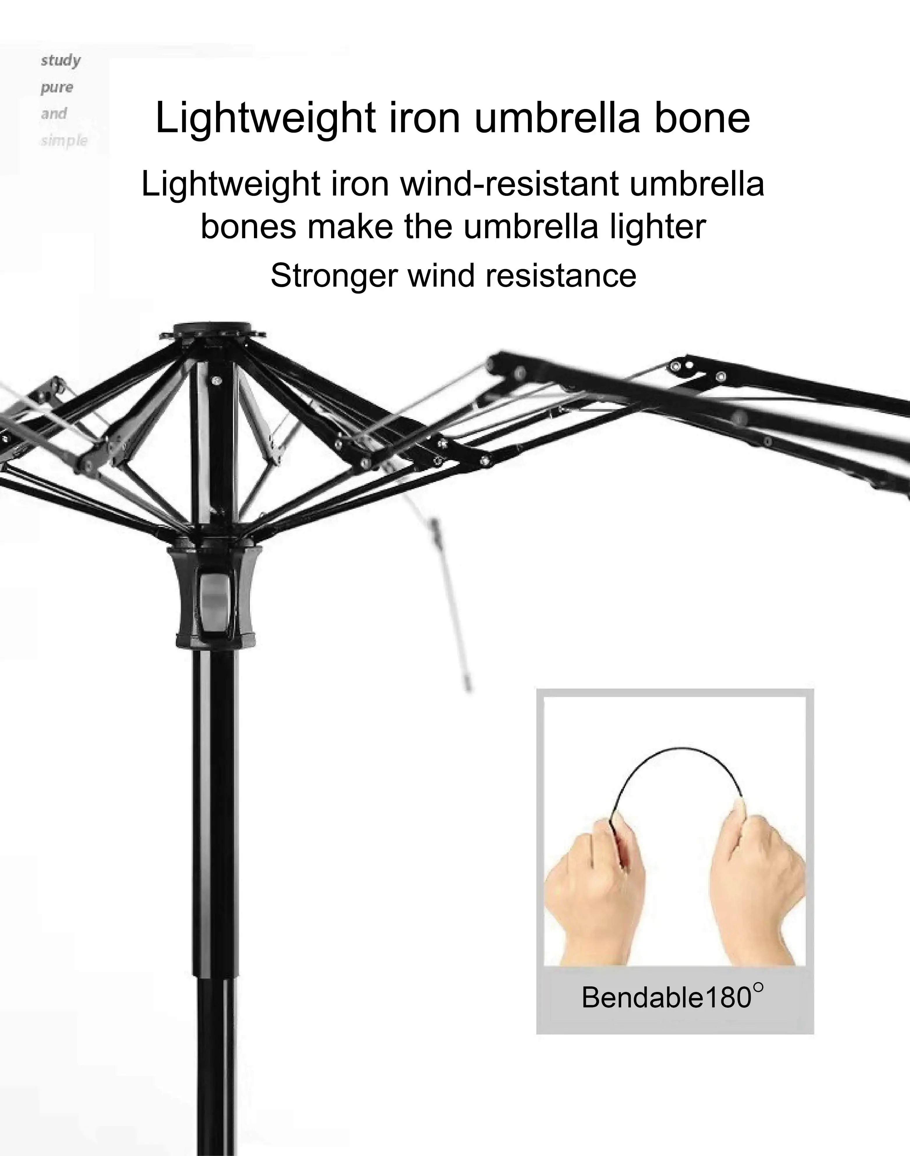 مظلة Mini50%-off بخمسة أضعاف مقاومة للأشعة فوق البنفسجية ومحمولة ومظلة أنيقة للجنسين بلون سادة ومظلة ممتازة لجميع الأحوال الجوية