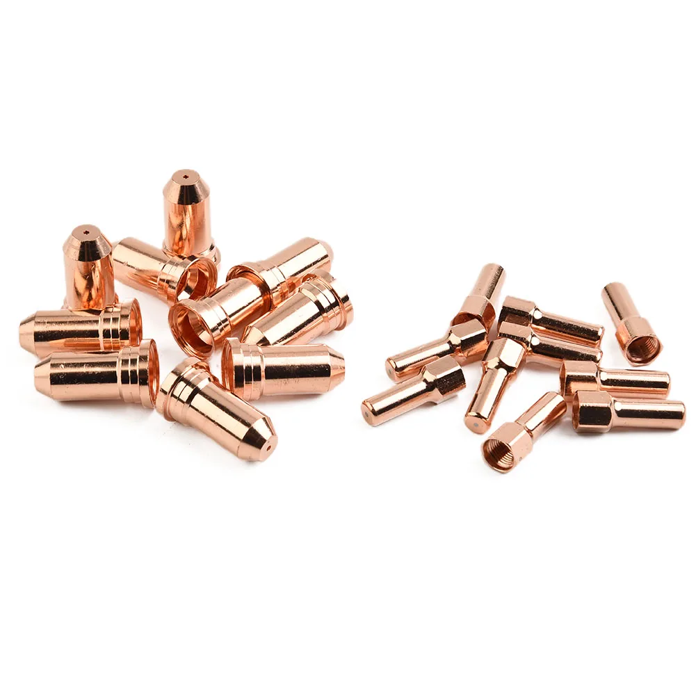 

Cutting Electrode PT 100 IPT100 PT100 Plasma Cutting Torch Consumables 20 Pack 52556 Electrode 51246 Nozzle Tip 10mm