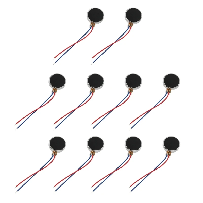 1/10PCS 10mmx3mm Mini Vibration Motor DC1.5-3.7V 10000rpm Flat Coin Button-Type Micro Vibrating Motor for Mobiles