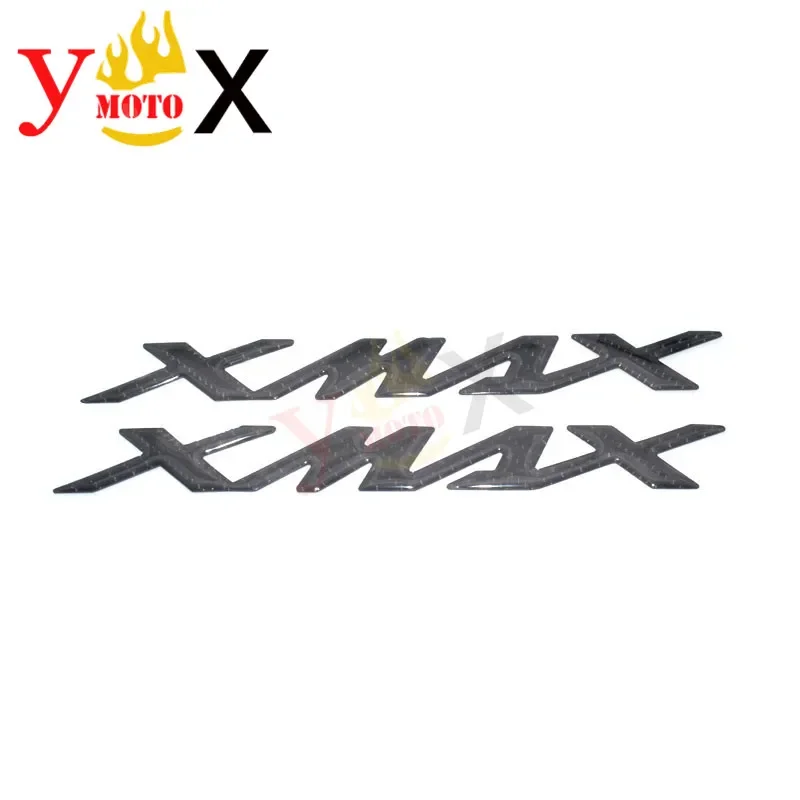 Carbon Fiber 3D X-MAX Battery Cover Emblem Side Fairing Sticker Tank Wheel Decal Logo Symbol for Yamaha XMAX X MAX 125 250 400