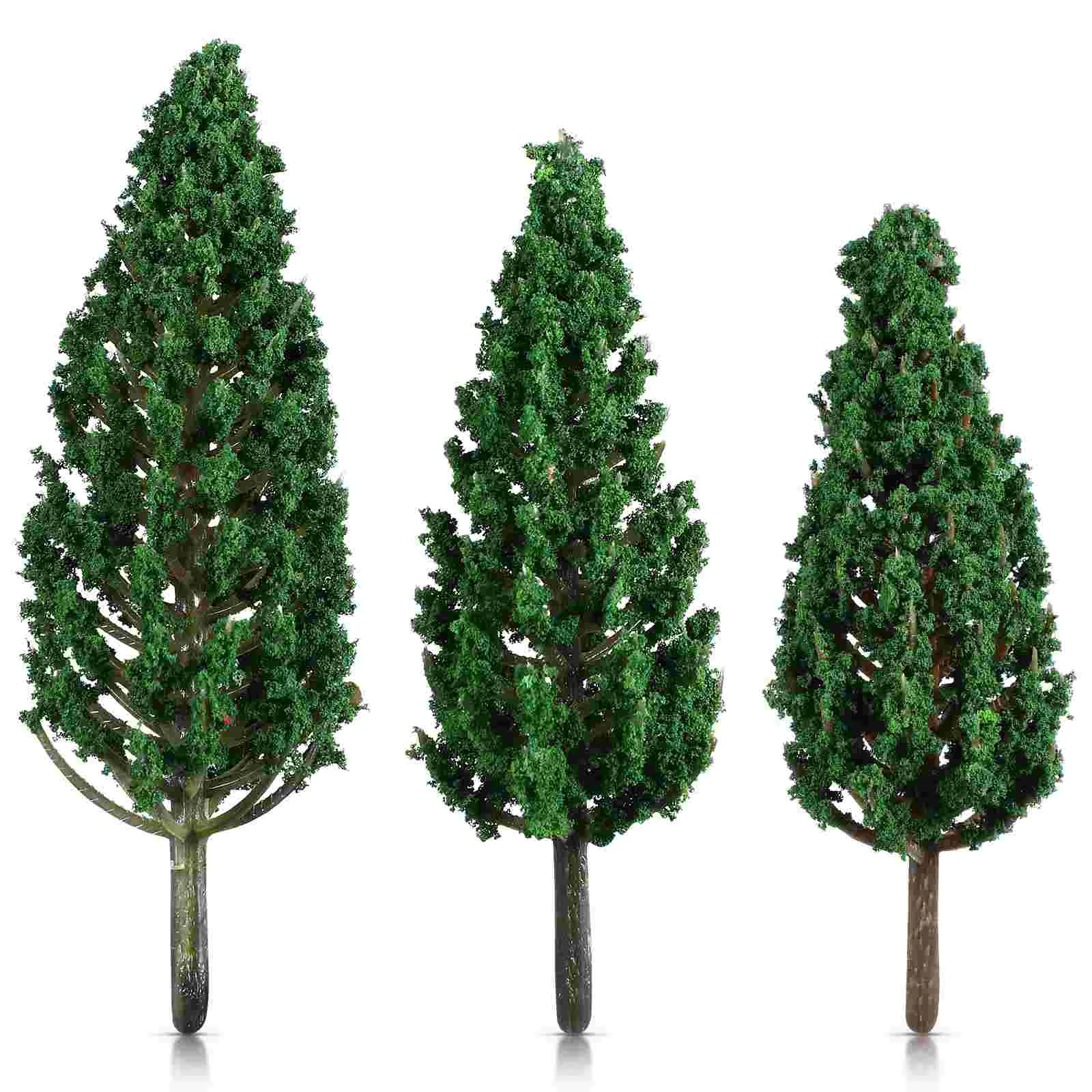 

24 Pcs Materials Small Tree Little Trees Model Plastic Miniature Base Terrain Craft