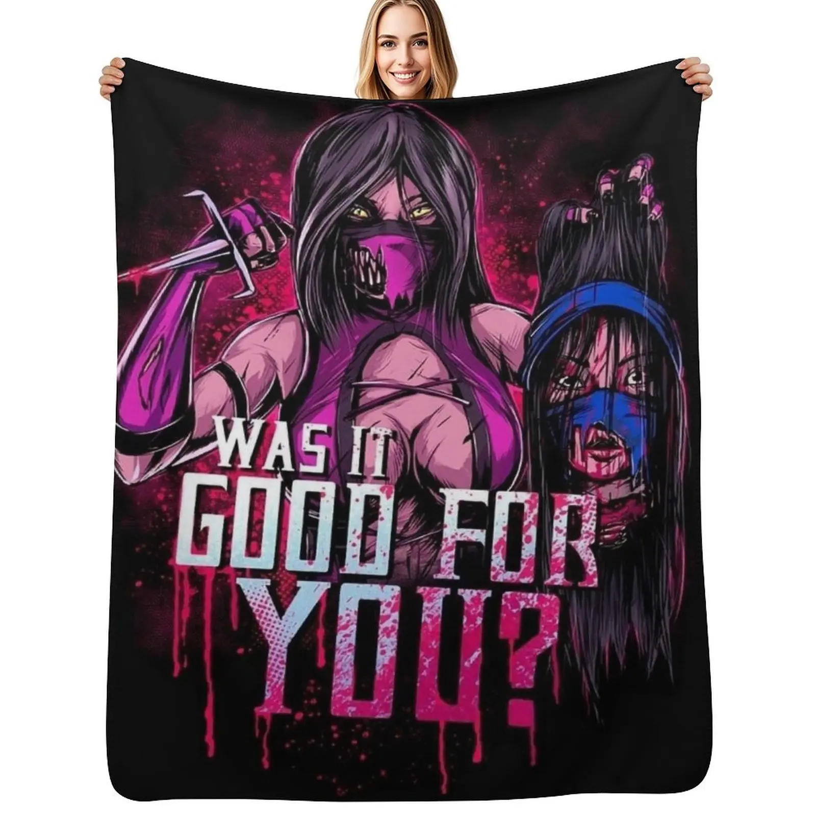 Milina and Kitana. WAS IT GOOD FOR YOU? Throw Blanket Single Plush Weighted Summer Beddings Bed covers Summer Blankets