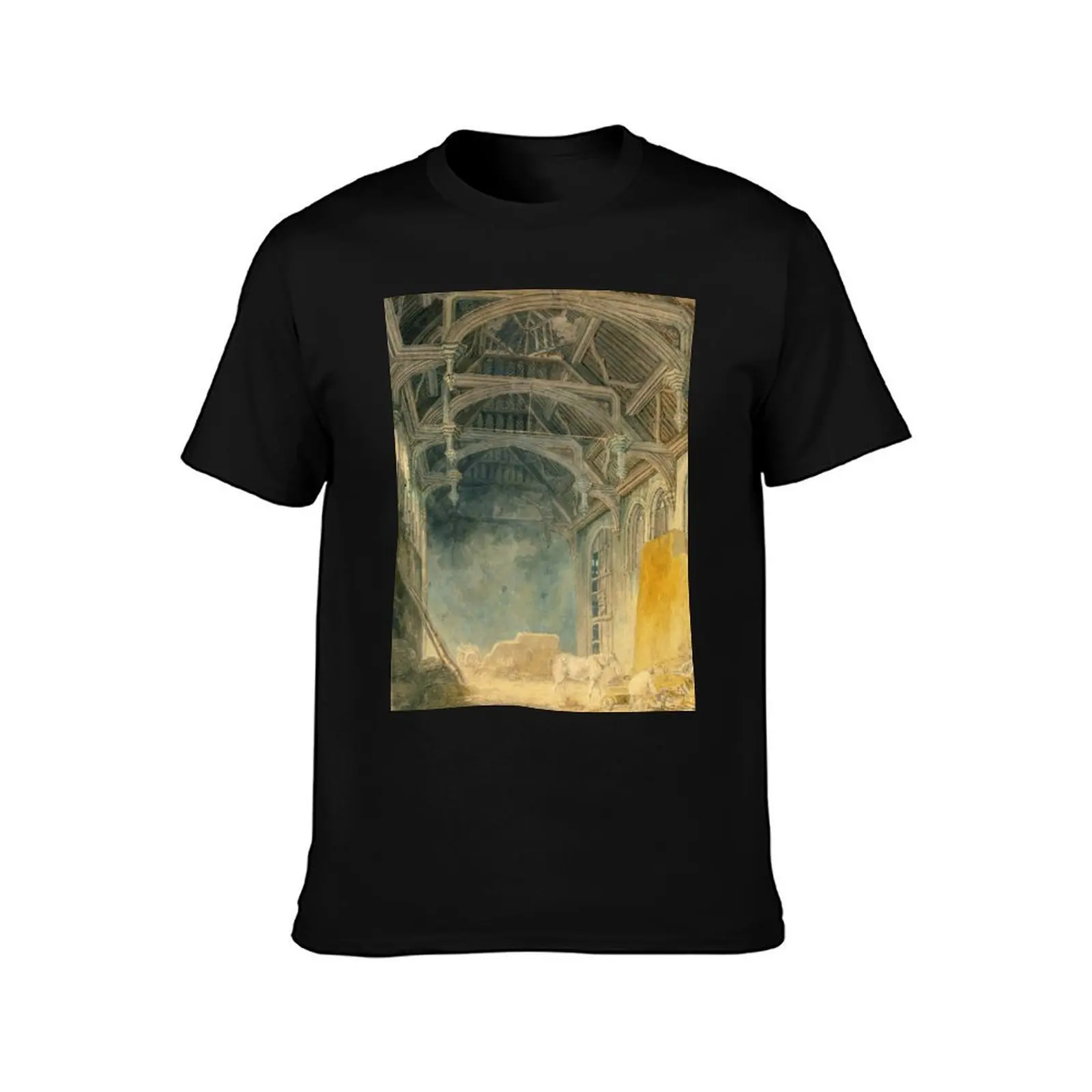 Joseph Mallord William Turner Interior of St. John's Palace, Eltham T-Shirt Abstract Pattern Print Top T-Shirt